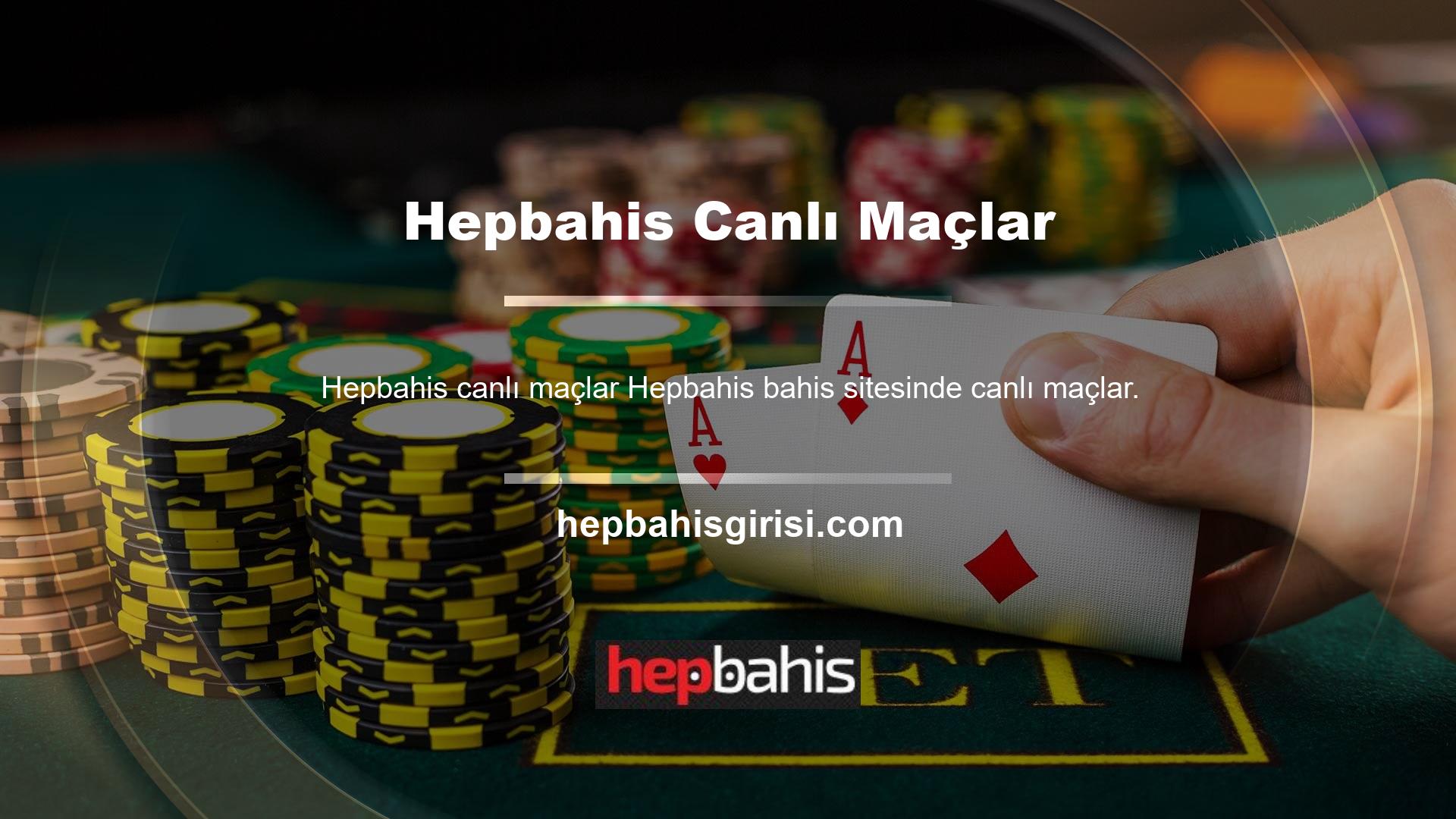 Hepbahis bahis sitesinde canlı maçlar için sitedeki canlı TV logosunu tıklamanız gerekir